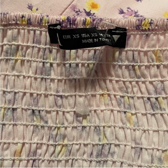 NWOT Zara Floral Crop Bustier Top - Picture 4 of 4